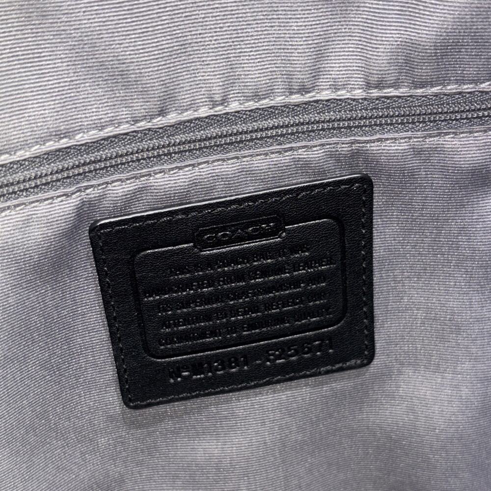 Vintage Coach Peyton Cora Domed Satchel Black F25671 **NO STRAP - Picture 10 of 13